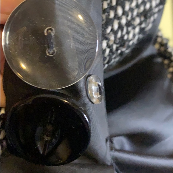 Tweed hoodie Pea Coat with spare buttons - Picture 5 of 8